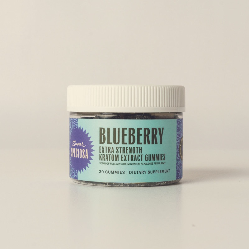 Super Speciosa Bold Blueberry Extra Strength Kratom Gummies